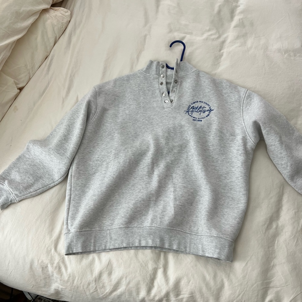 Nasty gal quarter snap sweatshirt